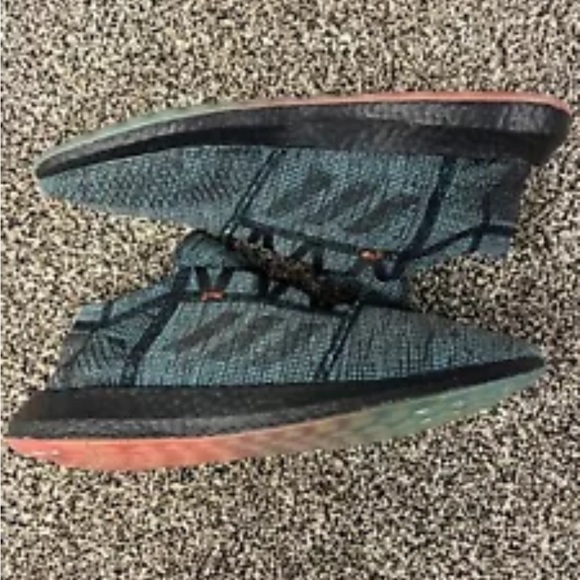 Adidas PureBoost GO LTD Knit ‘Black Shock Cyan’ Running Shoes D97425 Men Size 12 - Picture 3 of 6